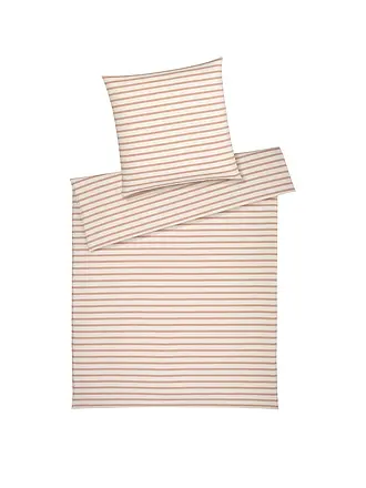 ELEGANTE | Flanell Bettwäsche INVERNESS 70x90cm/140x200cm Apricot | 